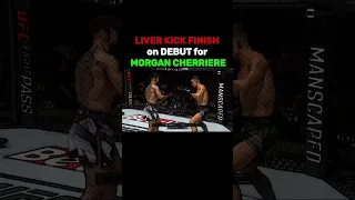 CHARRIERE DEVASTATING LIVER KICK FINISH ON UFC DEBUT #mma #ufc #fight