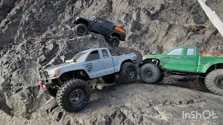 axial Adventure. First Group Crawl of 2024. Basecamp Rtr , Basecamp Kit , Jeep Gladiator