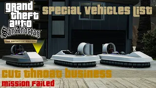 GTA SA DE Special Vehicles - INFERIORS 2x DP/EC/VEC2 Vortex's & EC/VEC2 Vortex