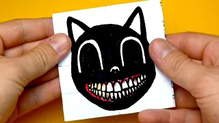 12 Amazing Trevor Henderson's Creation (Siren Head, Cartoon Cat...) Paper Craft and Doodles for FANS