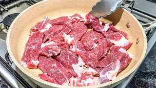 Tender beef in 15 minutes❗️CHINESE SECRET of softening the toughest BEEF! Subtitles. ASMR