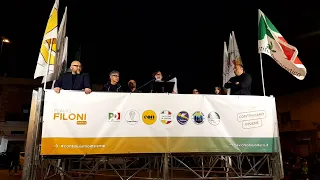 Comizio della coalizione "Continuiamo Insieme - Flavio Filoni Sindaco" - 29 maggio 2022