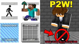 GŁUPI SERWER P2W MINECRAFT! *Muszę kupić chodzenie*