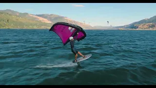 Wing foiling Raw Hood River Session | Gnarly Marley Franco | Freestyle Wing Foil Tricks