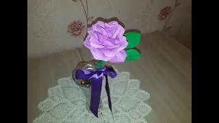 DIY Пышная роза из бумаги своими руками/ Lush rose paper with their own hands