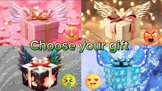 Choose your Gift💝💛🖤💙 #wouldyourather #4giftbox #chooseyourgift #3giftbox #pickone #2giftbox