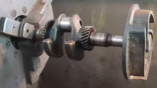 see this technique,Downsizing, crankshaft eccentric,only with a manual lathe