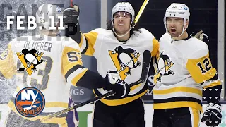Game Recap: Penguins vs. Islanders (02.11.21) | Aston-Reese Scores in Return