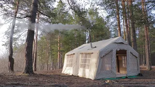 HOT TENT CAMPING IN THE COMFORTS OF HOME