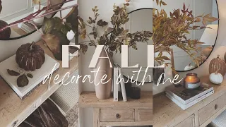 Fall Decorate With Me 2023 || Fall Console Table Ideas || Cozy & Warm Entryway