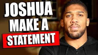 Anthony Joshua MADE AN UNEXPECTED STATEMENT ABOUT CANCELLATION OF THE REMATCH WITH Alexander Usyk