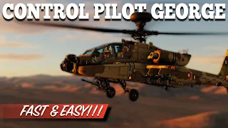 AH-64D Apache: Control Pilot George In The CPG Seat Fast & Easy! | DCS World