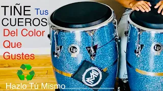 Como Pintar Parches De Conga Bongo Tambora Djembe & PERCUSSION