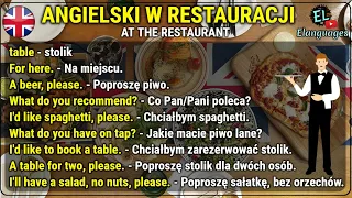 Angielski w restauracji zwroty i słówka po angielsku - At the restaurant English