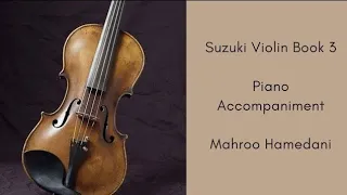 Suzuki violin book 3, piano accompaniment, Becker Gavotte
