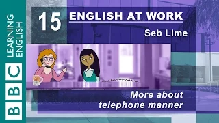 Talking on the phone – 15 – English at Work has the top tips for you