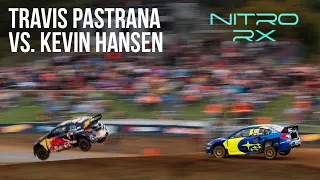 Travis Pastrana vs. Kevin Hansen | Nitro Rallycross Battle Bracket Round 2 Day 1