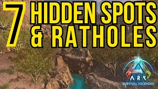 7 Best Hidden Base Locations & Ratholes on Scorched Earth | Ark Survival Ascended