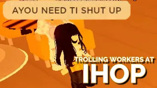 TROLLING WORKERS AT IHOP RESTAURANT | IHOP Restaurant Roblox