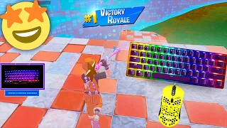 Keyboard And Mouse ASMR 🏆 Ranked Gameplay w/Handcam 💤 Fortnite 360Fps 4K
