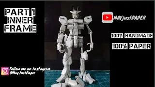 How to make a Gundam model out of paper with fully articulation part 1 (inner frame)