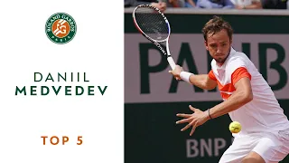 Daniil Medvedev - Best Shots - TOP 5 | Roland-Garros