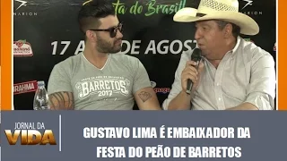 Gusttavo Lima é embaixador do rodeio de Barretos - Jornal da Vida 27/04/2017