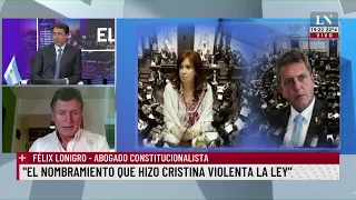 Félix Lonigro, abogado constitucionalista: "El nombramiento que hizo Cristina violenta la ley"