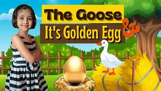 Story Telling | The Goose and It's Golden Egg | 2Min Stories | Short Moral Stories |Bed Time Stories