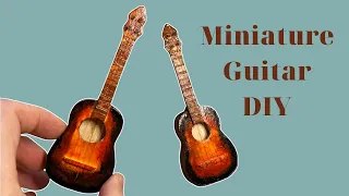 DIY Miniature Acoustic Guitar || made with popsicle sticks || Minikoch