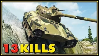 T71 - 13 Kills - 1 VS 7 - World of Tanks Gameplay