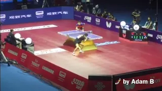 🐉Ma Long - Fang Bo🇨🇳 point of the century 🏓 [fan cam & side angle : real speed]