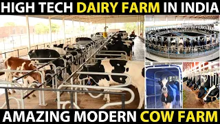 High Tech Dairy Farm in India | Fully Automated Modern Cow Farm | Amazing Cattle Farming Technology