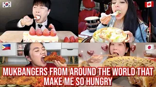 mukbangers from around the WORLD that make me SO hungry