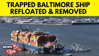 Baltimore Ship Collapse: Cargo Ship The Dali Finnaly Being Removed | Baltimore Bridge News | G18V
