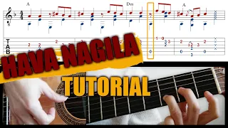 Aprende Hava Nagila para guitarra solista - Tutorial הבה נגילה ונשמחה