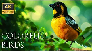 4K Colorful Weaver - Beautiful Birds Sound in the Forest | Bird Melodies