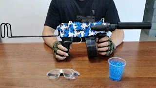 Mac 10 Gel Blaster with Drum Unboxing 2022 -  Electric Splatter Ball Toy Gun