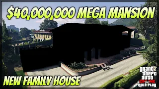 NEW $40,000,000 FAMILY HOUSE IN GTA 5 RP!! (Grand Roleplay)