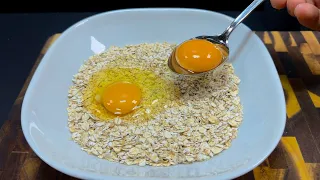 1 cup oatmeal! Better than pizza! 🔝 Healthy recipe! Creative recipe oatmeal and eggs