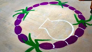 Pongal pot rangoli 2023/sankranthi muggulu/pongal spl pongal paanaikolam/beautiful rangolidesigns