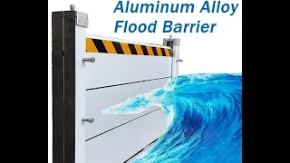 Flood Protection System Waterproof Barrier Aluminum Stop Log Flood Gate Door Flood Barrier