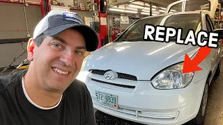 How To Replace 2007-2011 Hyundai Accent Headlights