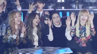 161226 블랙핑크 (BLACKPINK) 빅뱅(에라모르겠다) 무대 리액션[제니,로제,지수,리사] 직캠 Fancam (2016 가요대전) by Mera