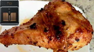 Air Fryer Turkey Leg using Probe Cook Function in Dreo Chefmaker Combi Fryer with See Thru Window