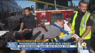 Crash between bus, vehicle in Chula Vista: Multiple injuries reported