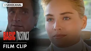 Sharon Stone and Michael Douglas in BASIC INSTINCT - Car Scene Clip