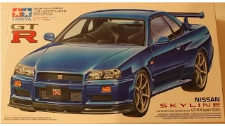 Обзор: Сборной модели Tamiya Nissan Skyline GT-R V-Spec (R34) 1/24