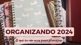 ORGANIZAÇÃO E PLANEJAMENTO PARA 2024 Minhas ferramentas de organização PLANNER 2024 e CADERNOS 2024