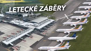 Největší letecká krize v historii - Letecké záběry na letiště Praha